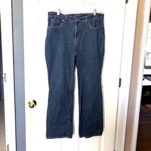 Nine West Embellished Dark Wash High Rise Bootcut Jeans Size 16